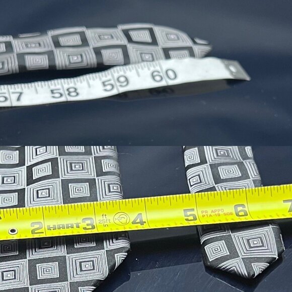 Silver DONALD J. TRUMP Tie Width: 3.5" Length 61” - Picture 4 of 6